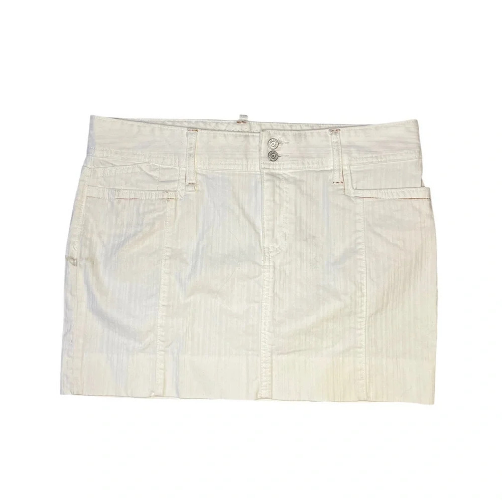 GAP Y2K White Mini Skirt Low Rise 10